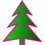 Grafik - ein grüner Weihnachtsbaum als Symbol für die Weihnachtsbaumsammlung