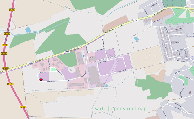 Grafik: Lagekarte des Wertstoffhofes Hettstedt